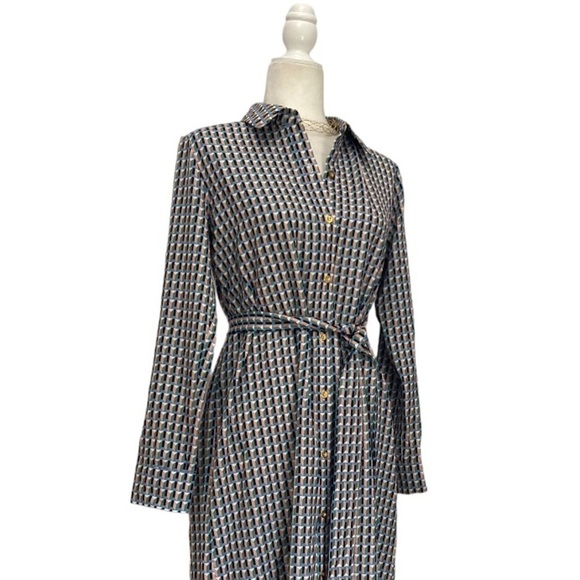 Alexia Admor Shirt Dress NWT Geometric Alexia Admor Shirt Dress Patterned Print - Picture 13 of 15